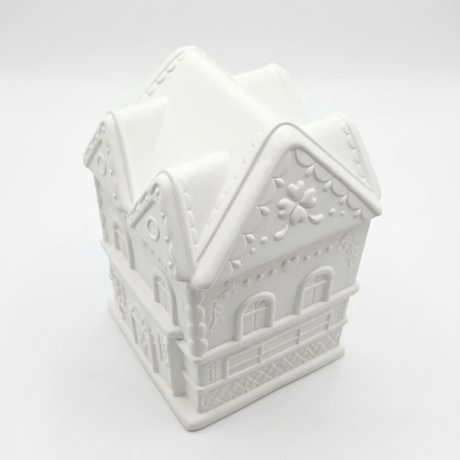 Vela Casa Mediana - Blanca / Azul / Algodón