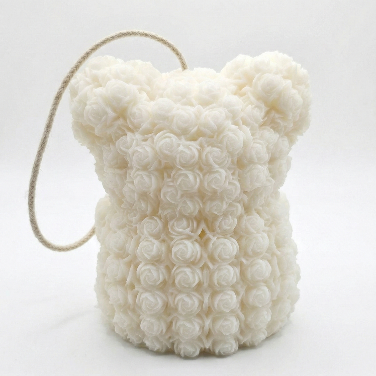 Vela Mini Osito - Blanco / Coco
