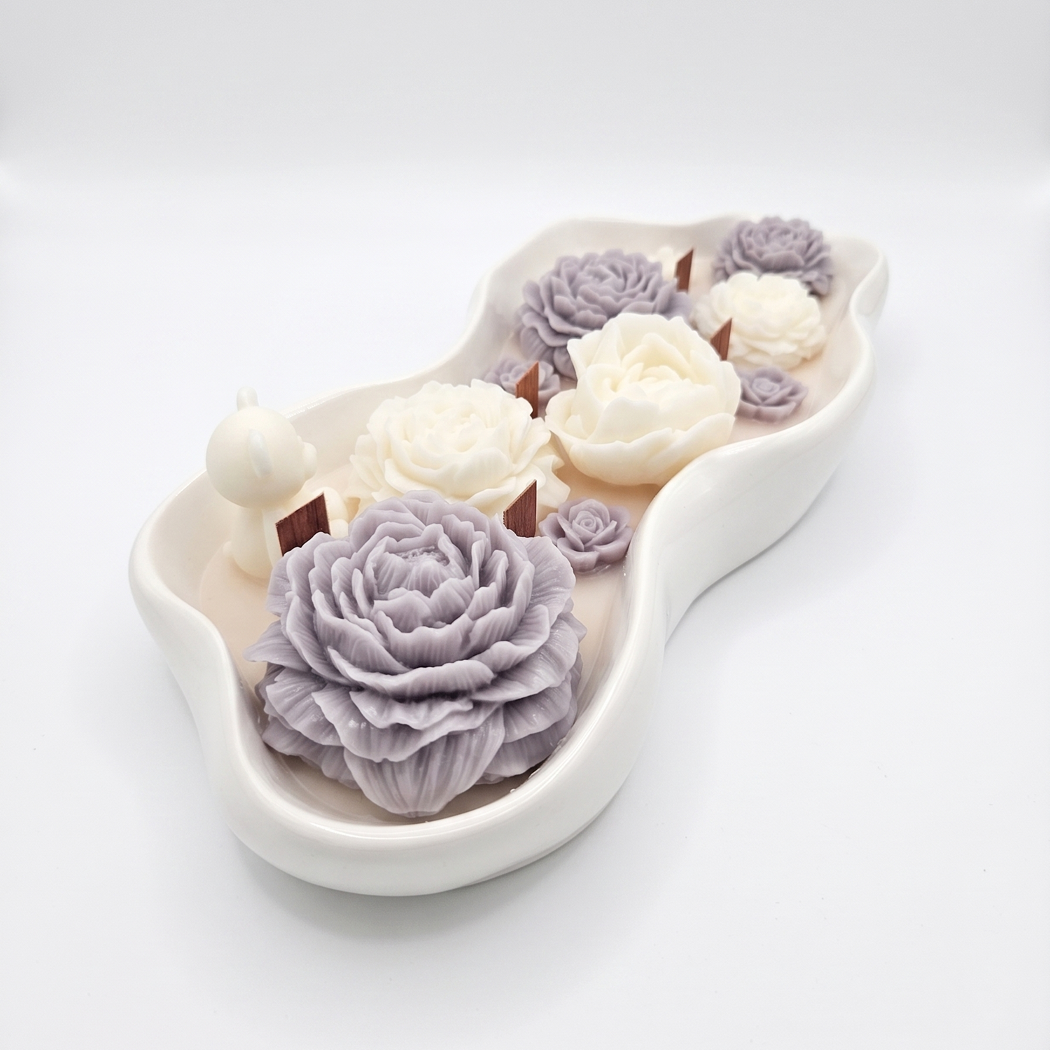 Vela Nube Floreciente - Blanca / Gris / París