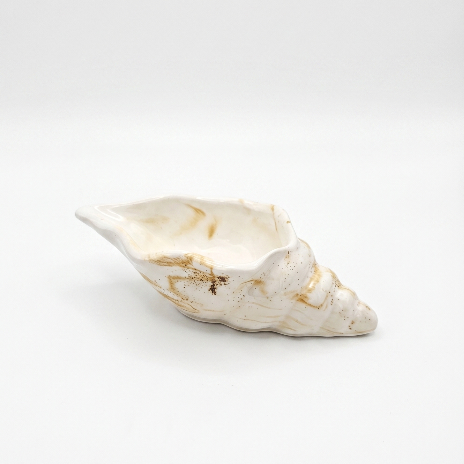 Recipiente Aura - Blanca / Dorada
