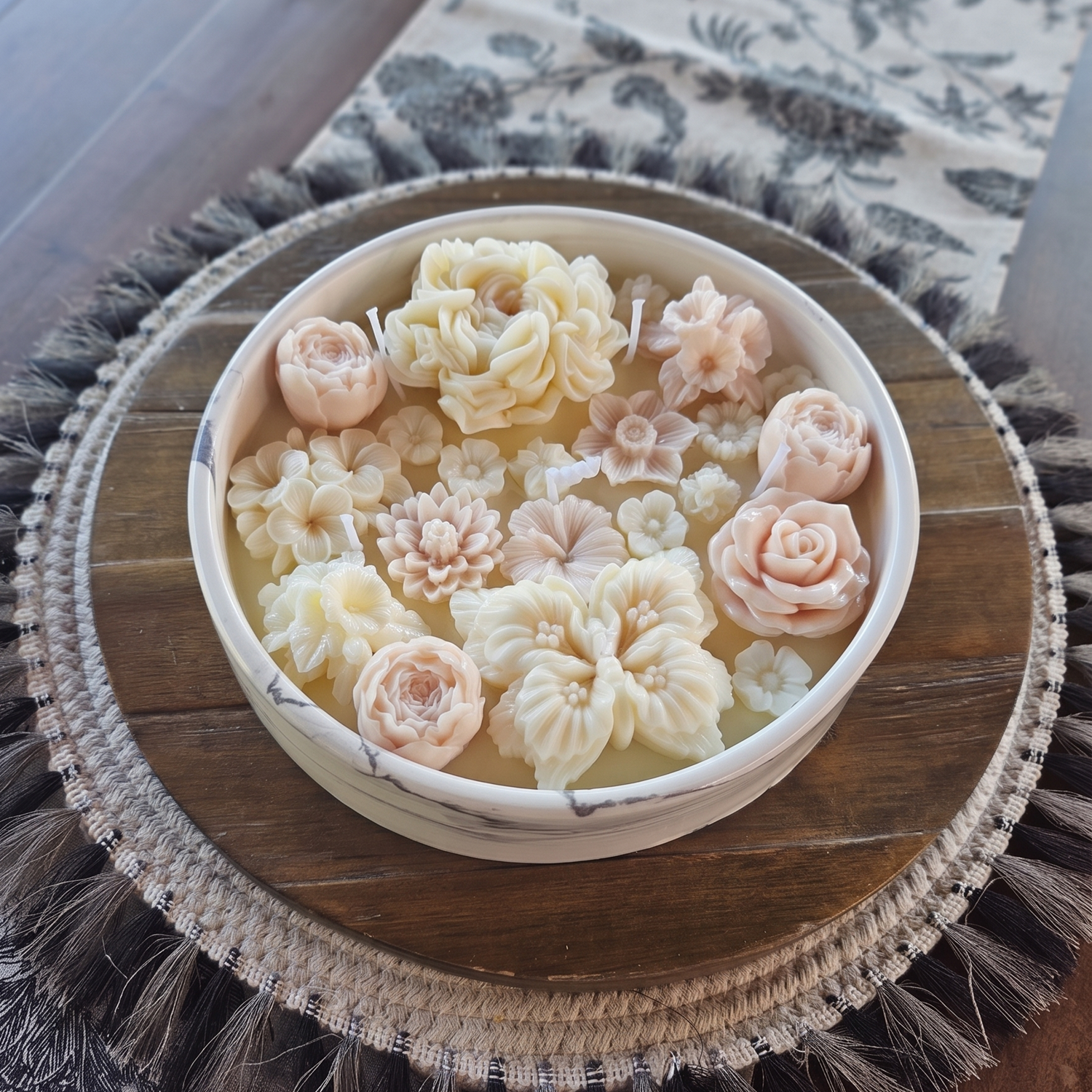 Vela Sueño de Mariposa - Blanca / Plateada / Lima, Albahaca, Mandarina