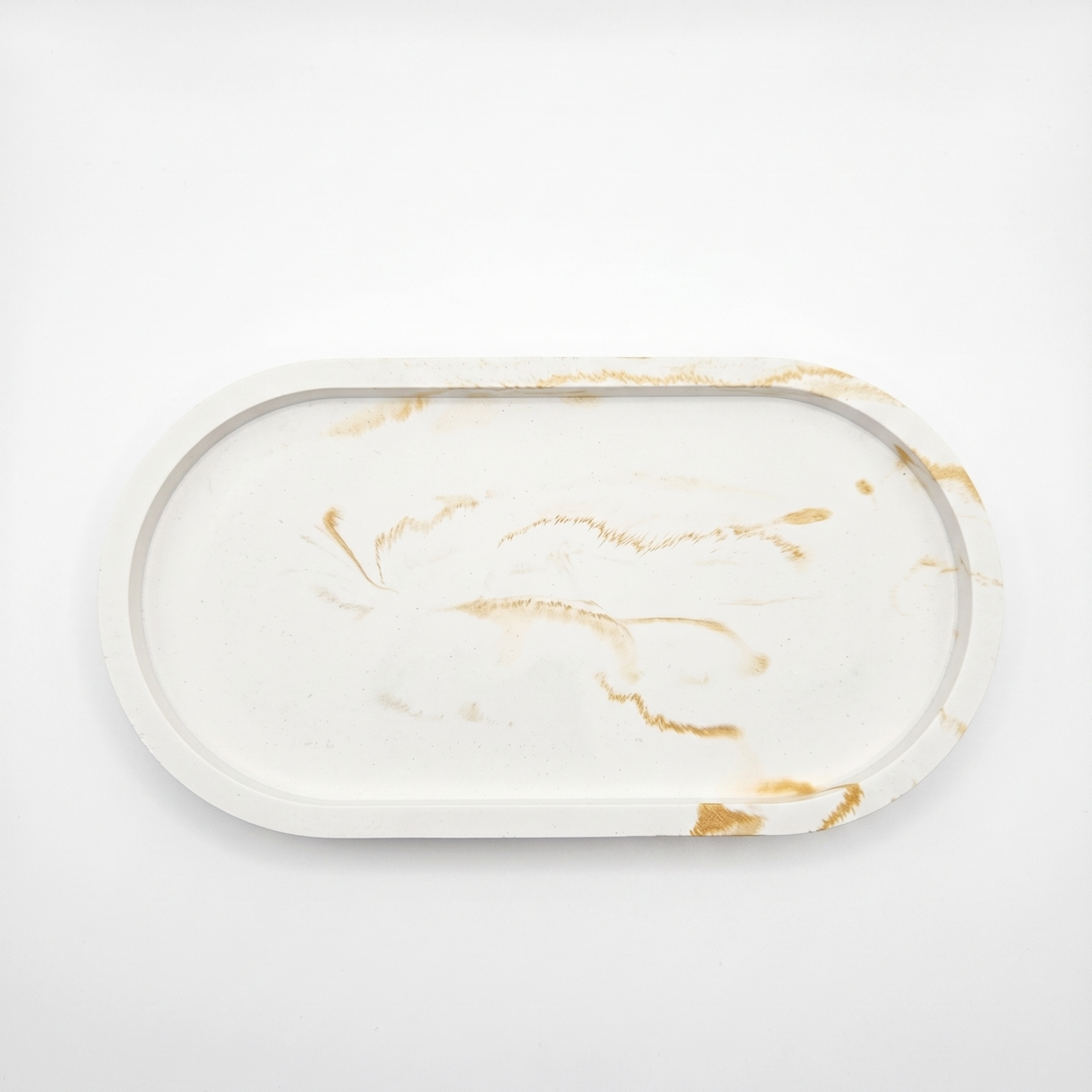 Bandeja de diseño Clásica - Blanca / Plateada
