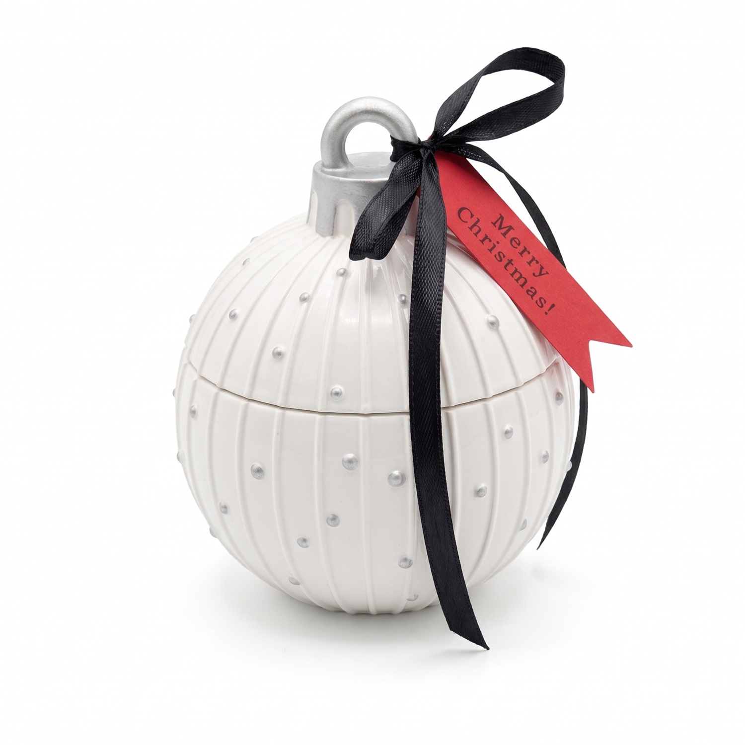 Vela Christmas Bauble Charming - Blanca / Dorada / Magia Invernal