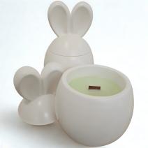 Vela aromática Conejito - Blanca / Lima Mango
