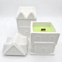 Vela Mediana Casa - Blanca / Manzana, Canela