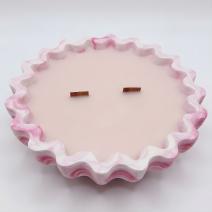 Vela de mármol Arándano - Blanco / Rosa / Arándano, Naranja