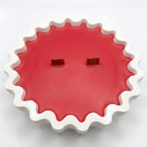 Vela Rubí Lana - Blanca / Roja / Cereza, Almendra