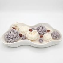 Vela Nube Floreciente - Blanca / Gris / París