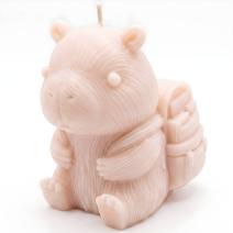 Vela Capibara con mochila - Rosa / Coco