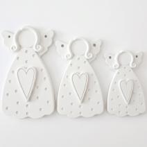 Set creativo de moldes Recuerdo – 3 uds / Blanco