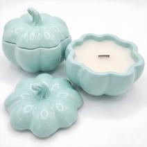 Vela de Calabaza - Turquesa / Ruibarbo Silvestre, Canela / S