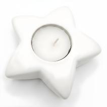 Candelabro de diseño Estrella - Blanco