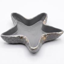 Cuenco de diseño Estrella de Mar - Gris / Dorado