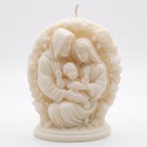 Vela Amor de Belén - Blanco / Coco