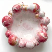 Bandeja de diseño Kora - Blanca / Rosa / Dorada