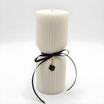 Vela Silueta - Blanca / Coco de Islandia