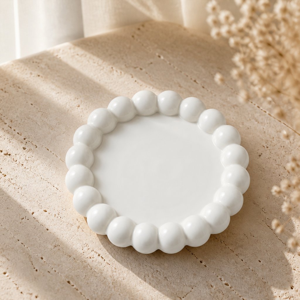 Bandeja de diseño Perla - Blanca