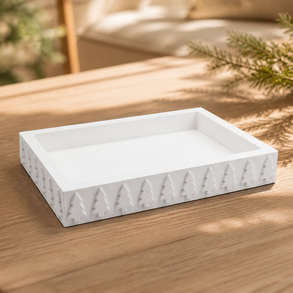 Bandeja de diseño Arbolito - Blanca